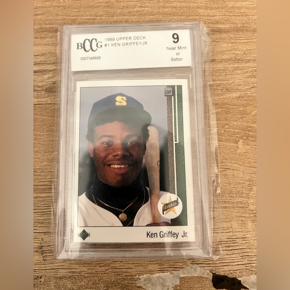 1989 Upper Deck ken griffey jr rookie card bccg 9